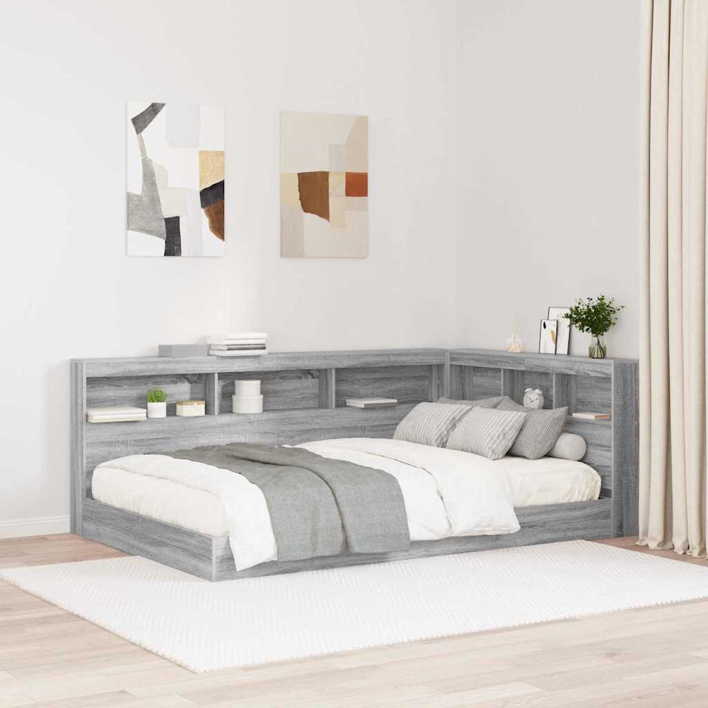 Skladišno uzglavlje Siva Sonoma 207,5 x 137,5 x 76,5 cm