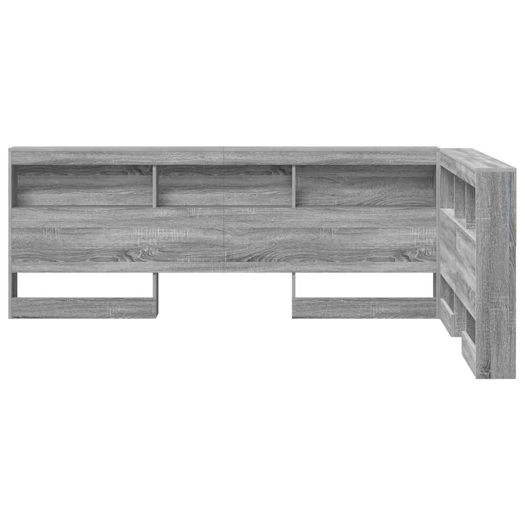 Skladišno uzglavlje Siva Sonoma 207,5 x 137,5 x 76,5 cm