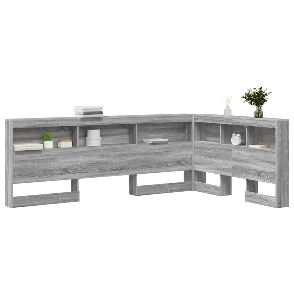 Skladišno uzglavlje Siva Sonoma 207,5 x 137,5 x 76,5 cm