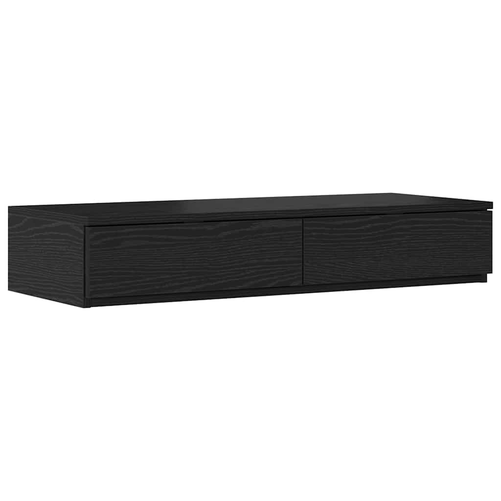 Krevet s ladicama s ladicama Crni hrast 80 cm Konstruirano drvo