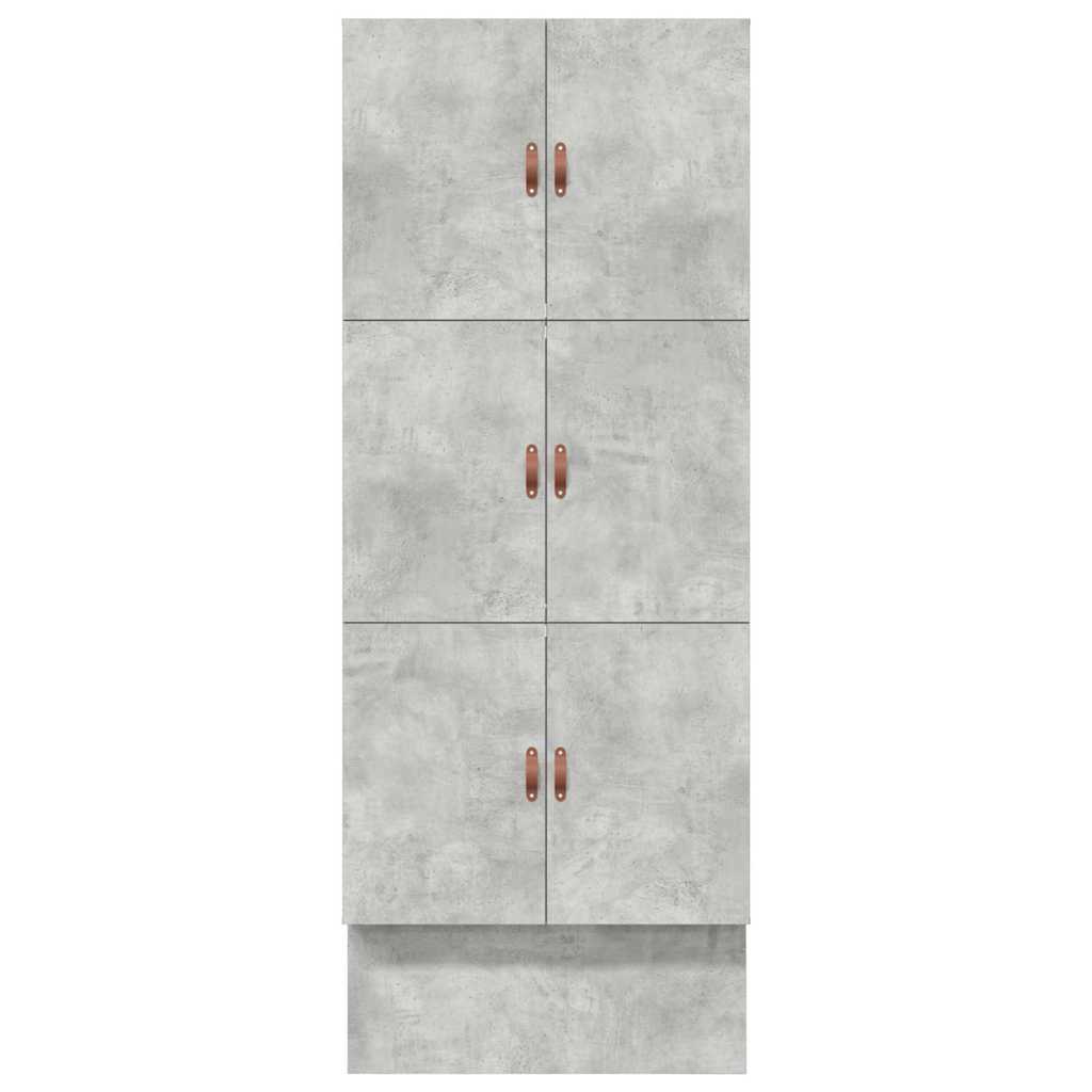 Krevet s ladicama Betonski sivi 80 cm Konstruirano drvo