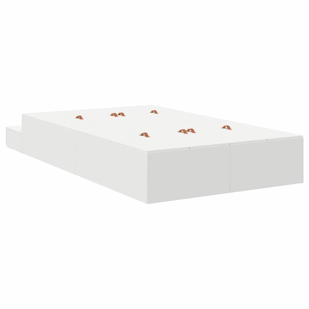 Krevet s ladicama s ladicama Bijelo 120 cm Konstruirano drvo