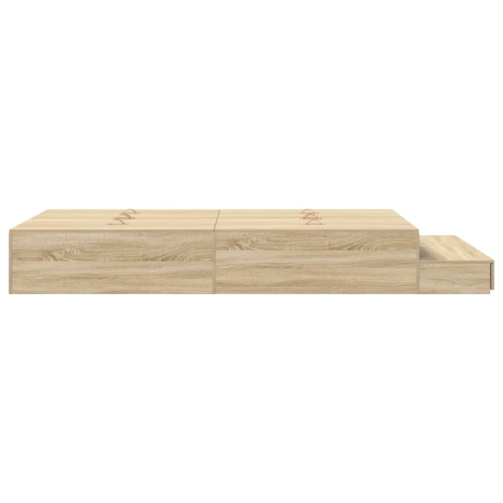Krevet s ladicama Sonoma hrast 120 cm Konstruirano drvo