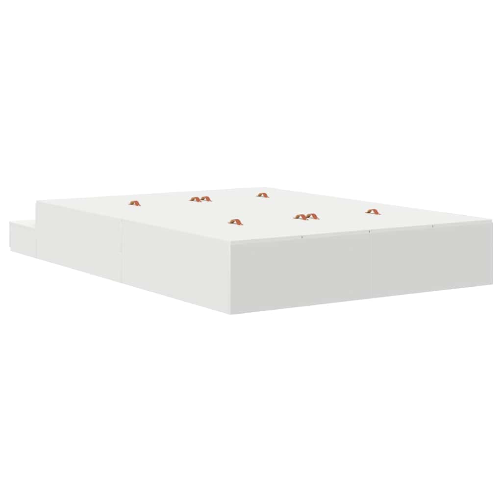 Krevet s ladicama s ladicama Bijelo 150 cm Konstruirano drvo