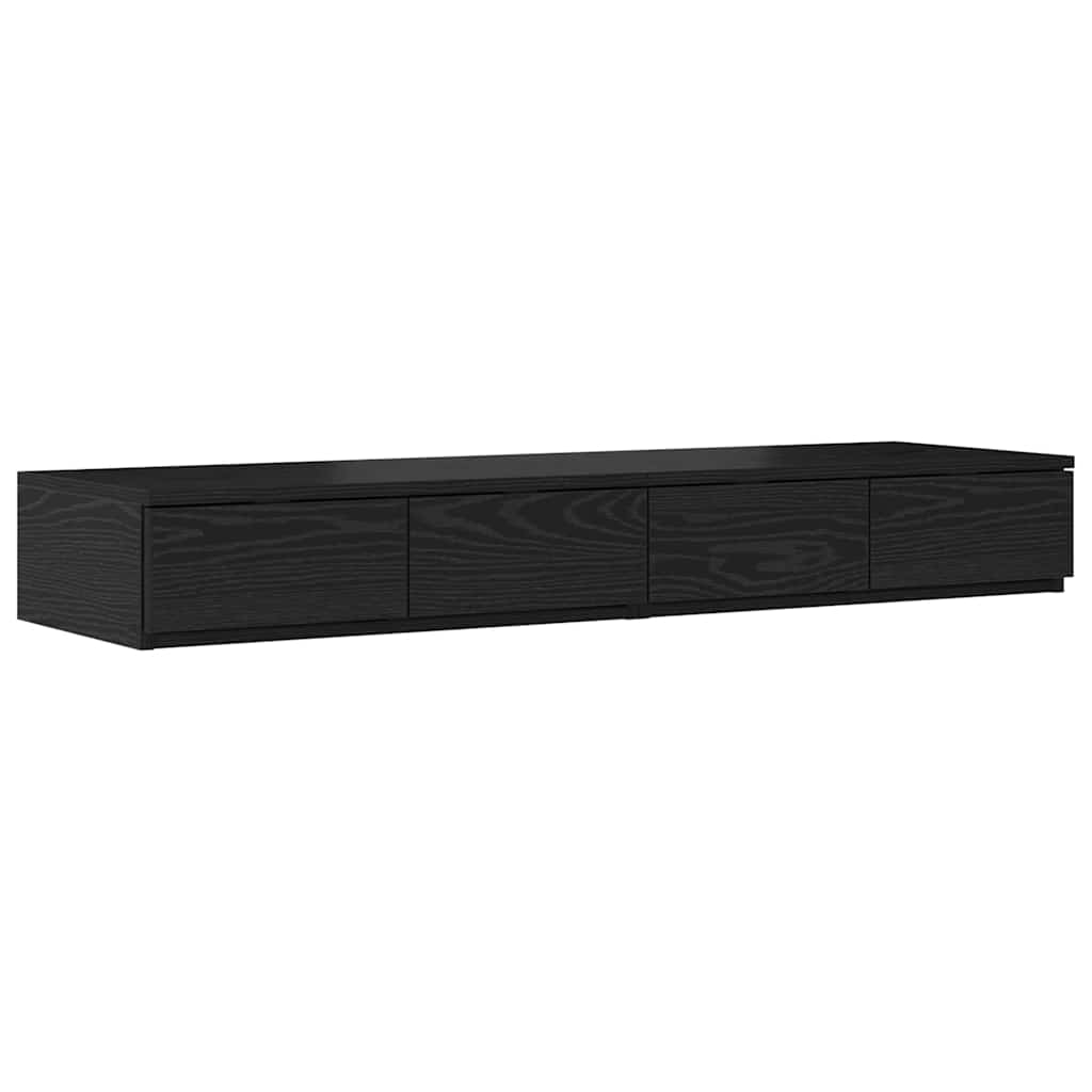 Krevet s ladicama Crni hrast 120 cm Konstruirano drvo