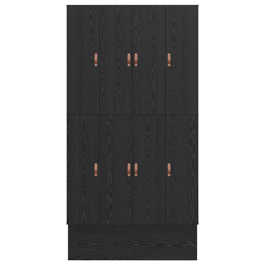 Krevet s ladicama Crni hrast 120 cm Konstruirano drvo