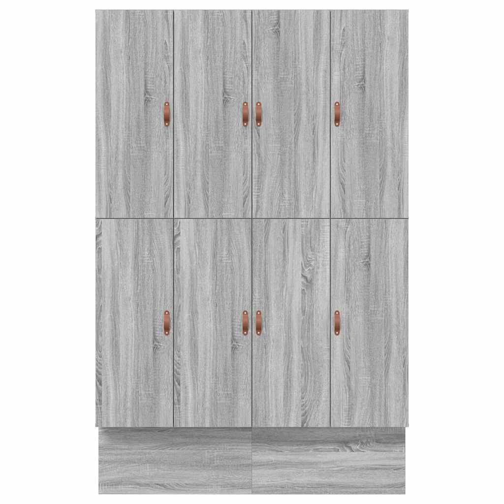 Krevet s ladicama Siva Sonoma 135 cm Konstruirano drvo