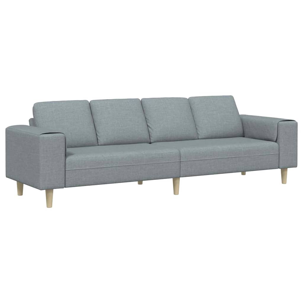 Kauč za dnevni boravak Svijetlo siva 250 x 77 x 76 cm Poliester