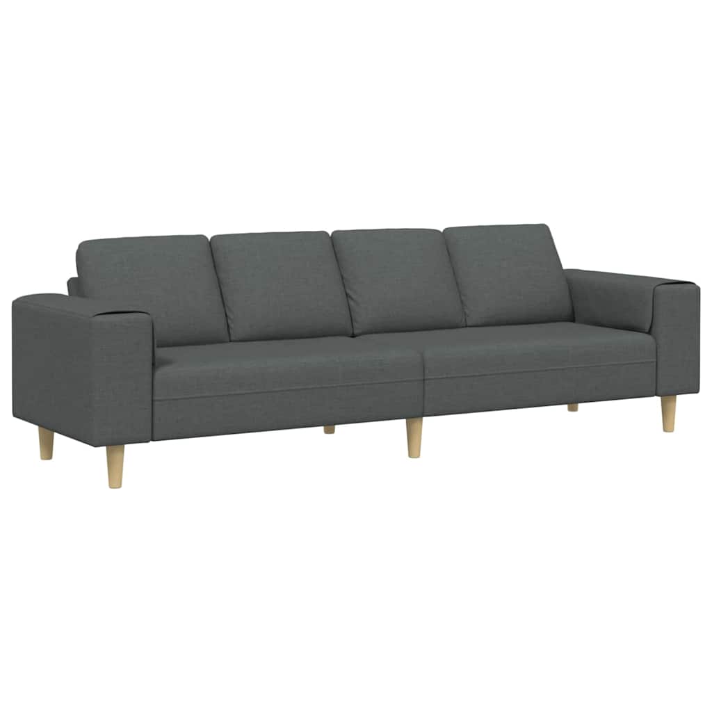 Kauč za dnevni boravak Tamno siva 250 x 77 x 76 cm Poliester
