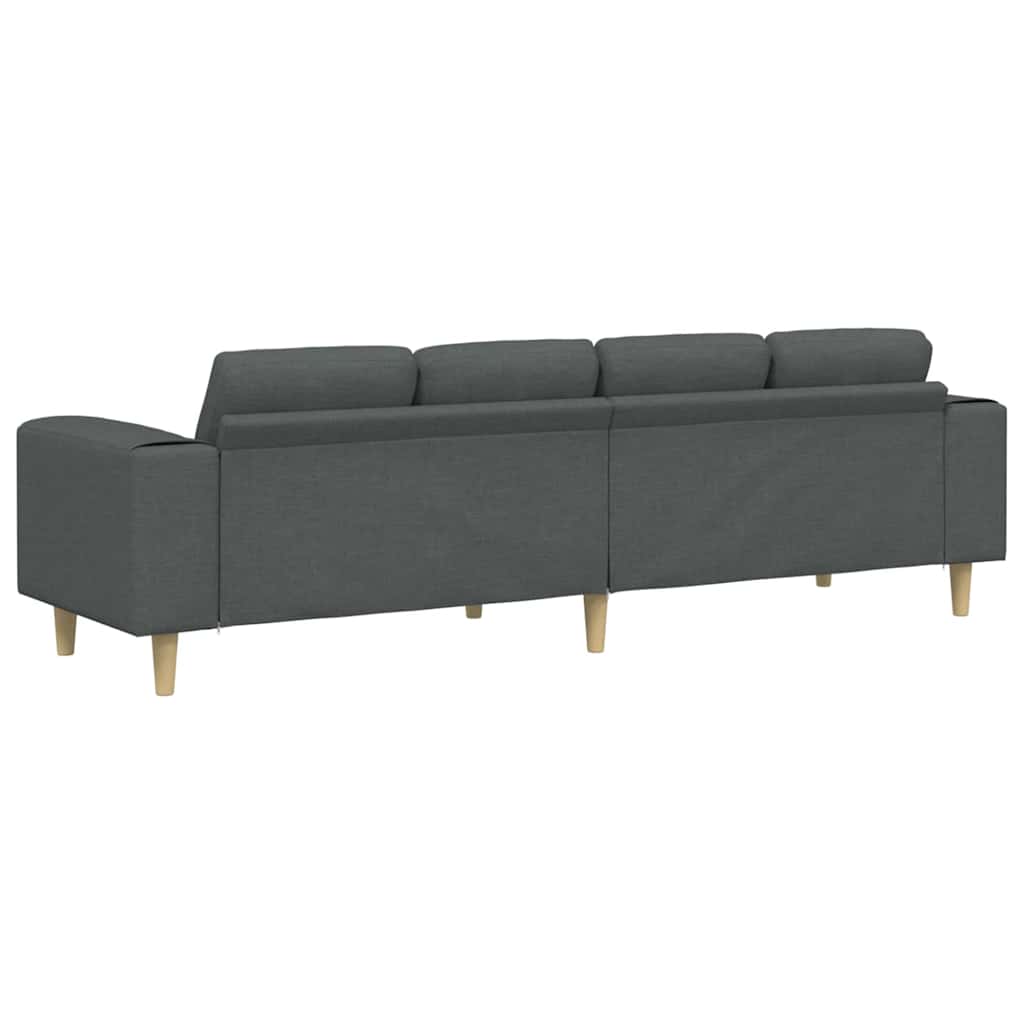 Kauč za dnevni boravak Tamno siva 250 x 77 x 76 cm Poliester