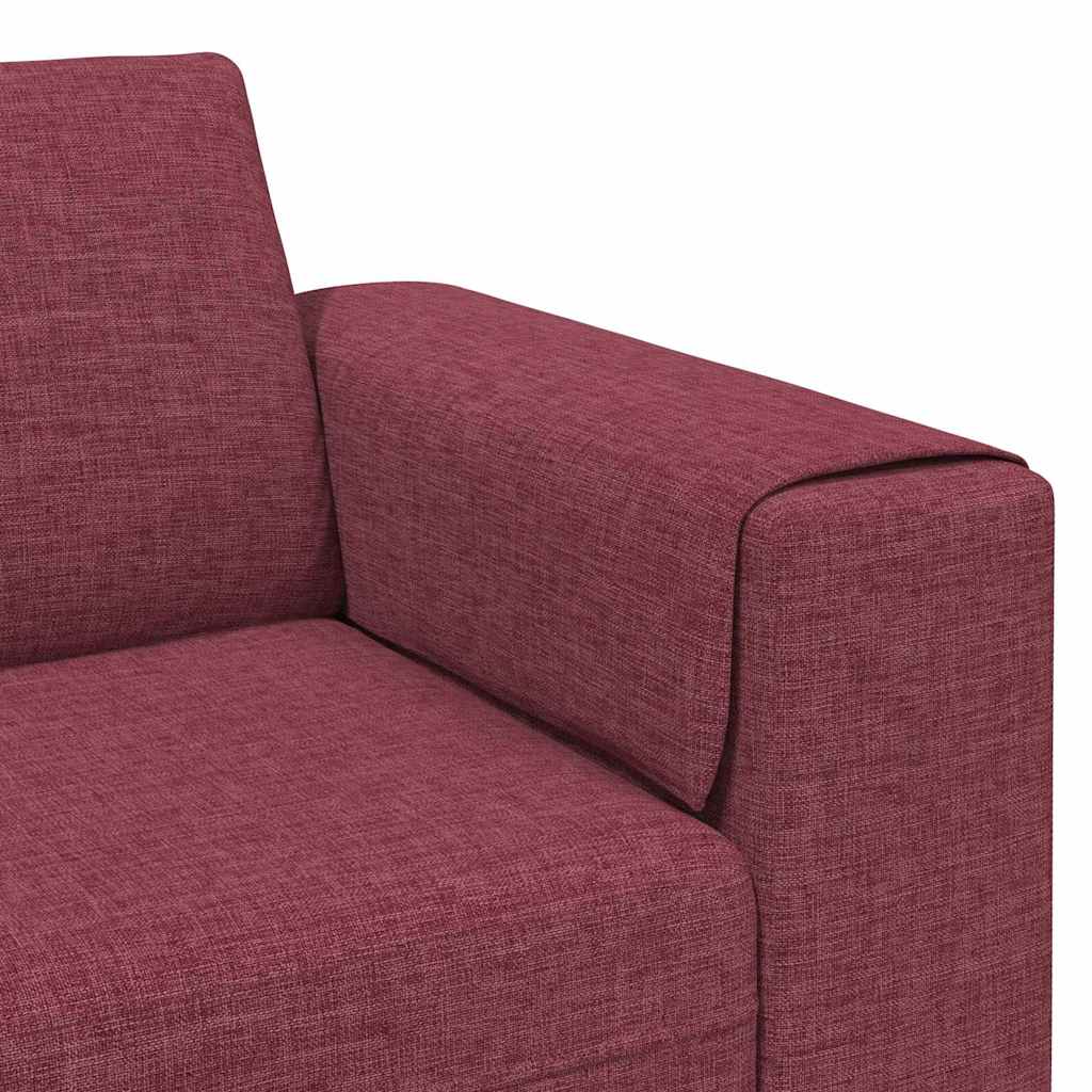 Kauč za dnevni boravak Vinska crvena 250 x 77 x 76 cm Poliester