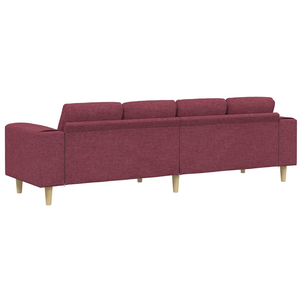 Kauč za dnevni boravak Vinska crvena 250 x 77 x 76 cm Poliester