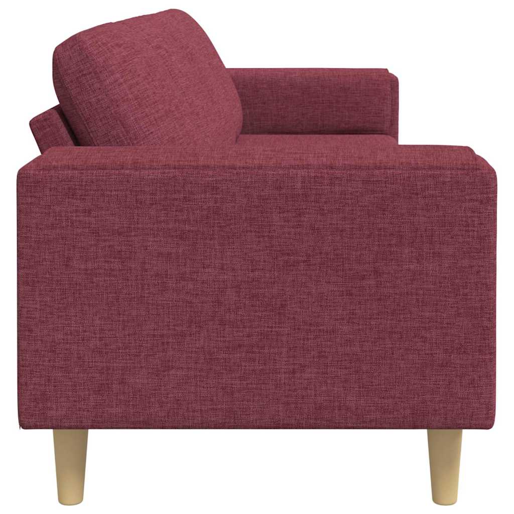 Kauč za dnevni boravak Vinska crvena 250 x 77 x 76 cm Poliester