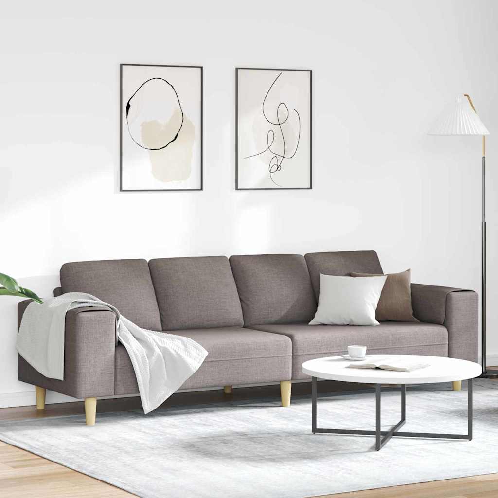 Kauč za dnevni boravak Sivo-smeđa 250 x 77 x 76 cm Poliester