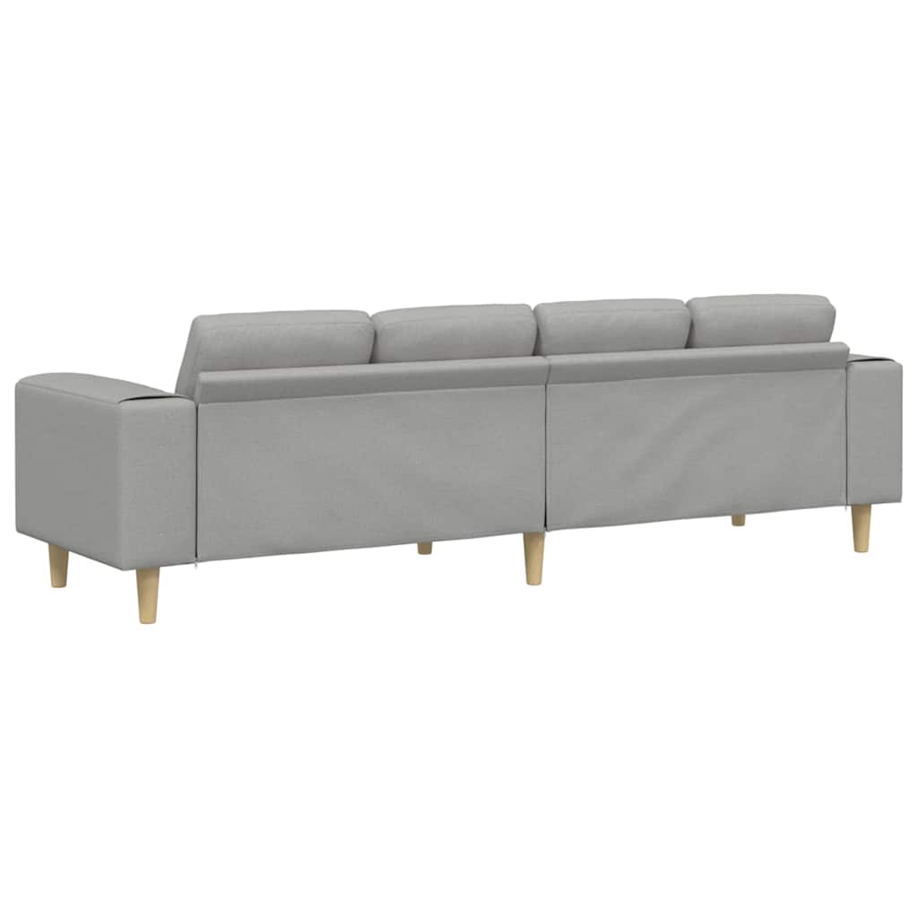 Kauč za dnevni boravak Oblačnosiva 250 x 77 x 76 cm Poliester