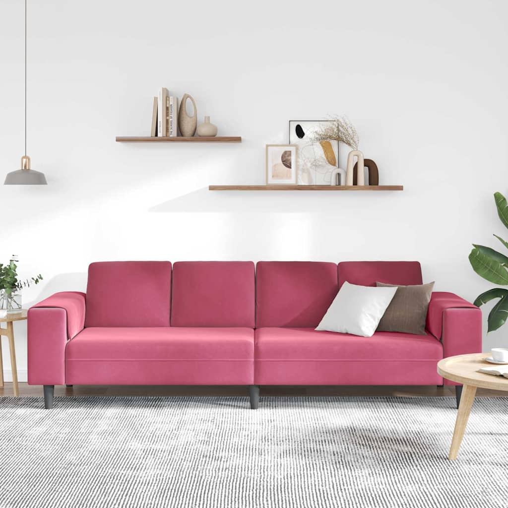 Kauč za dnevni boravak Vinska crvena 250 x 77 x 76 cm