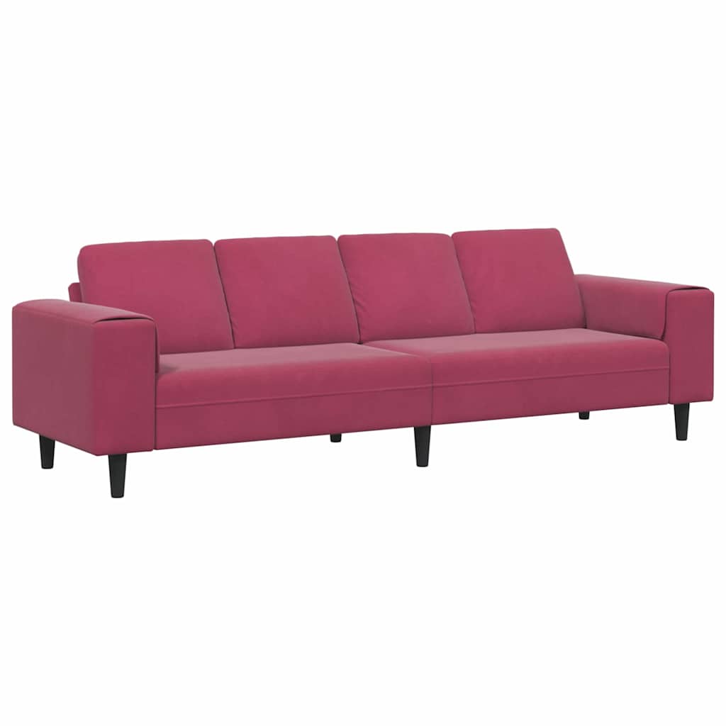 Kauč za dnevni boravak Vinska crvena 250 x 77 x 76 cm