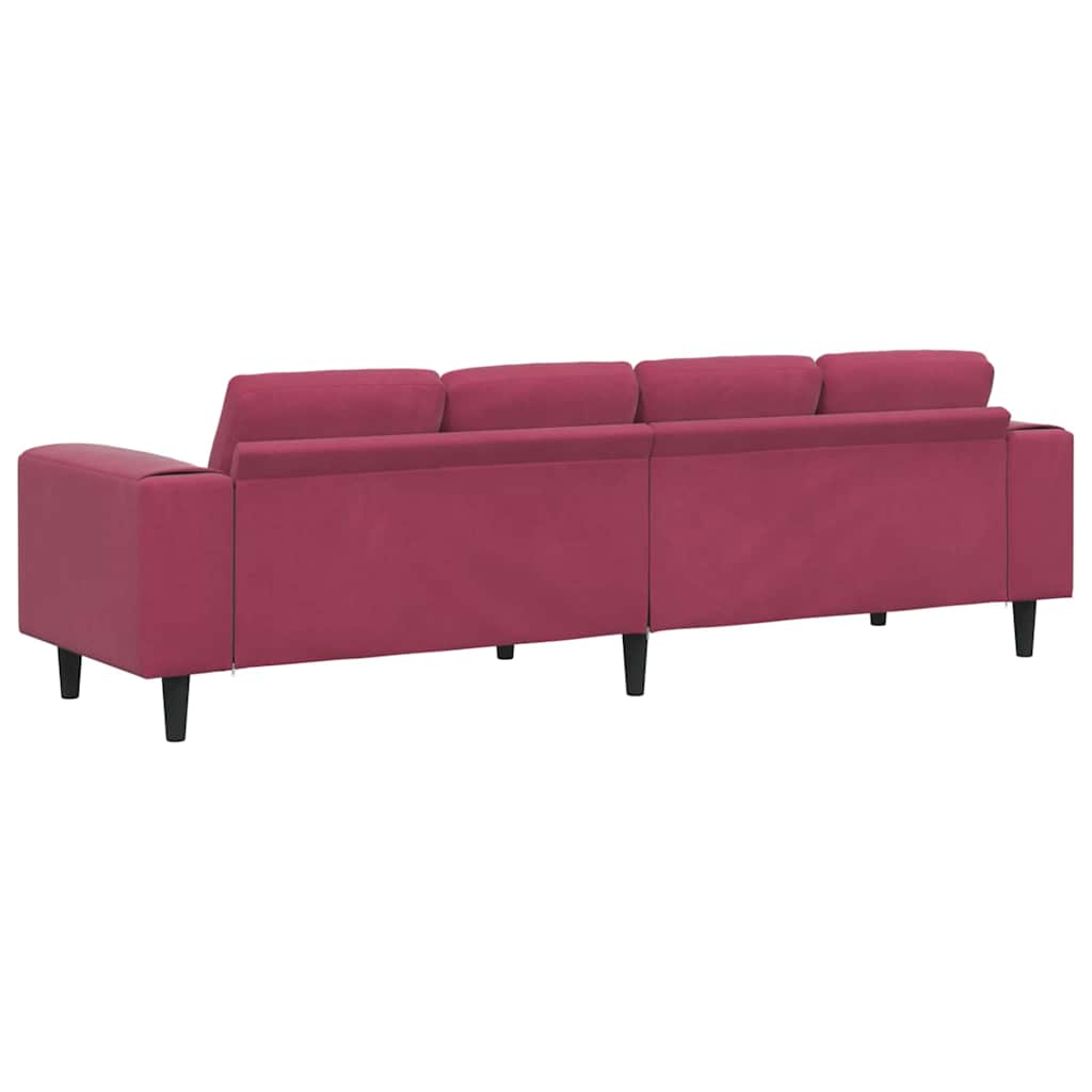 Kauč za dnevni boravak Vinska crvena 250 x 77 x 76 cm