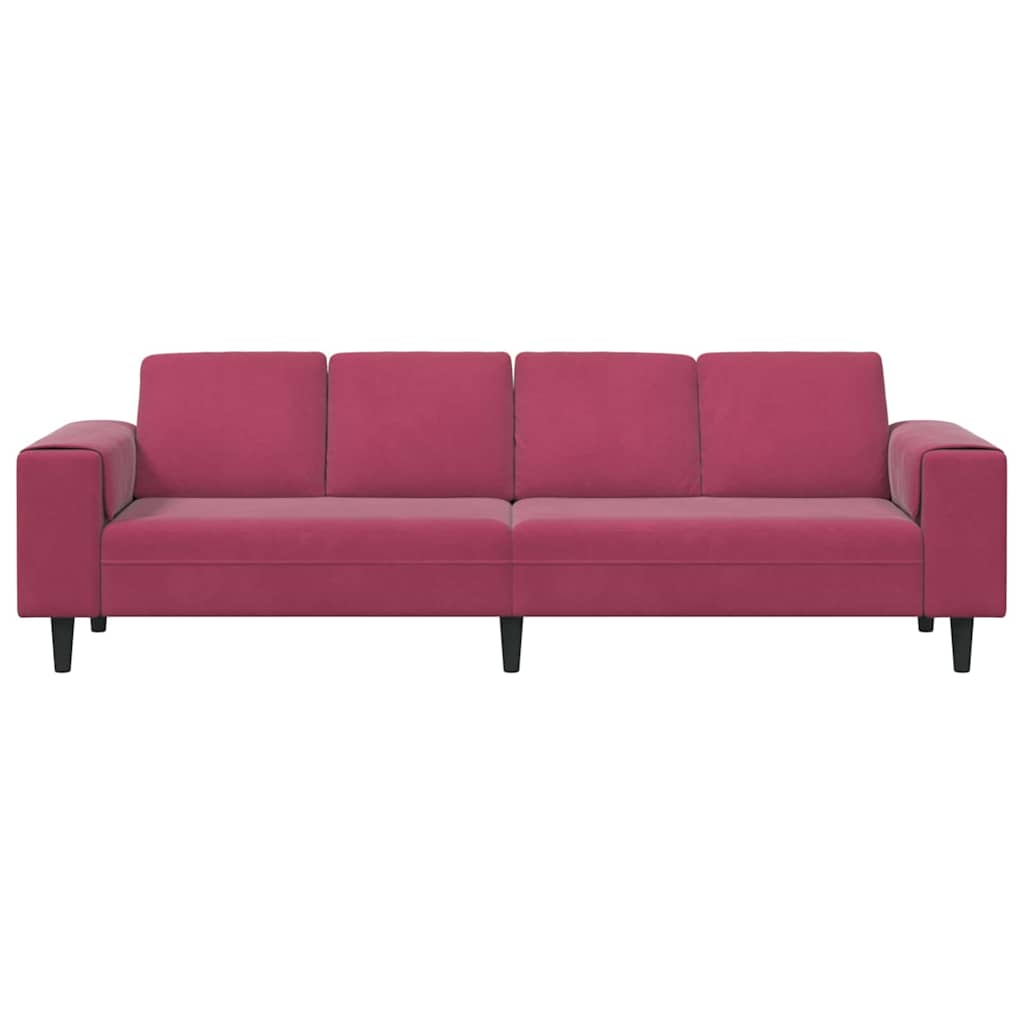 Kauč za dnevni boravak Vinska crvena 250 x 77 x 76 cm