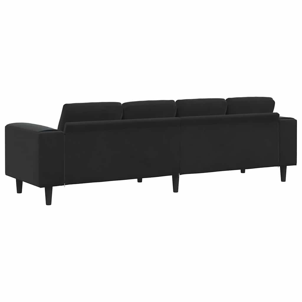 Kauč za dnevni boravak Crna 250 x 77 x 76 cm