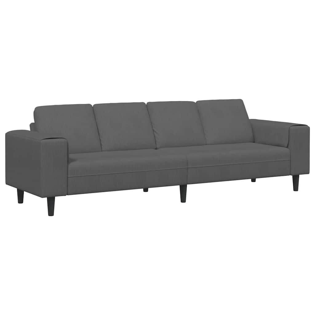 Sofa Tamno siva 250 x 77 x 76 cm Kordura tekstil