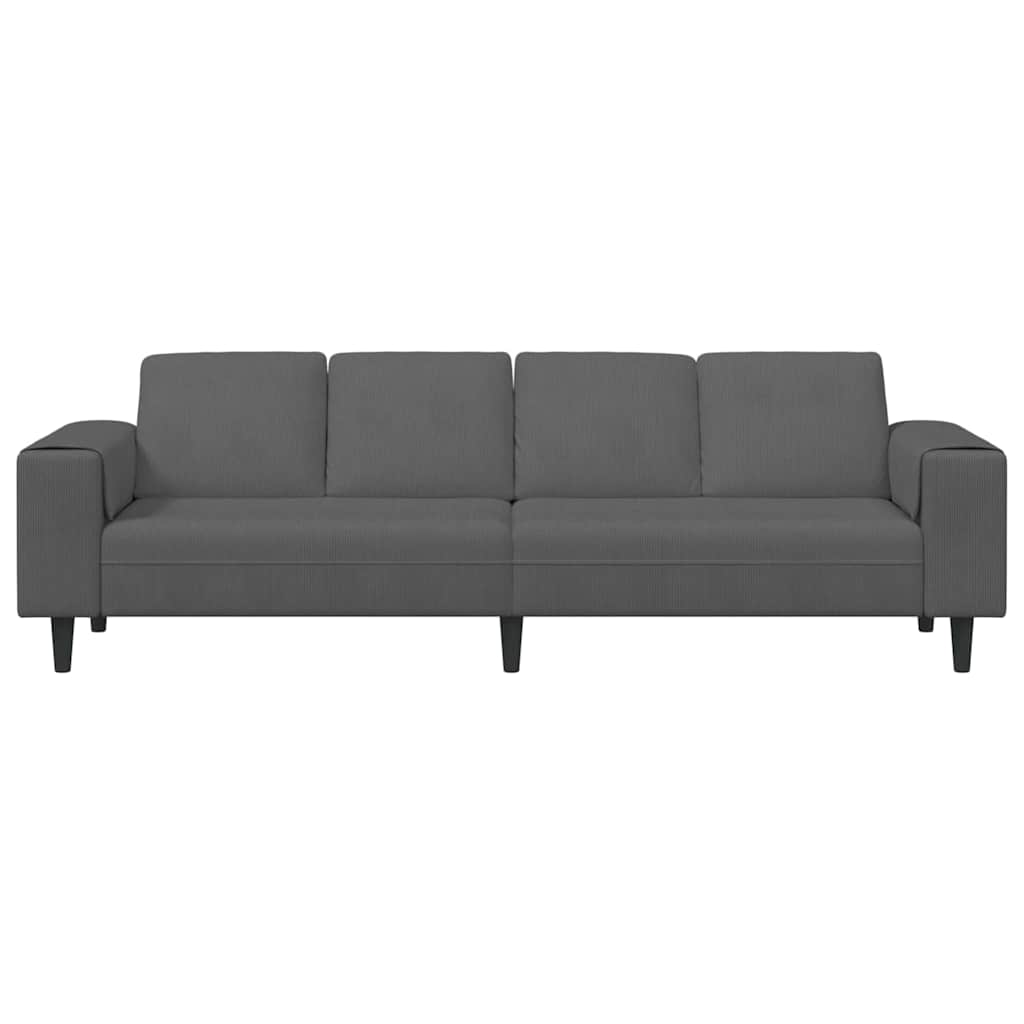 Sofa Tamno siva 250 x 77 x 76 cm Kordura tekstil