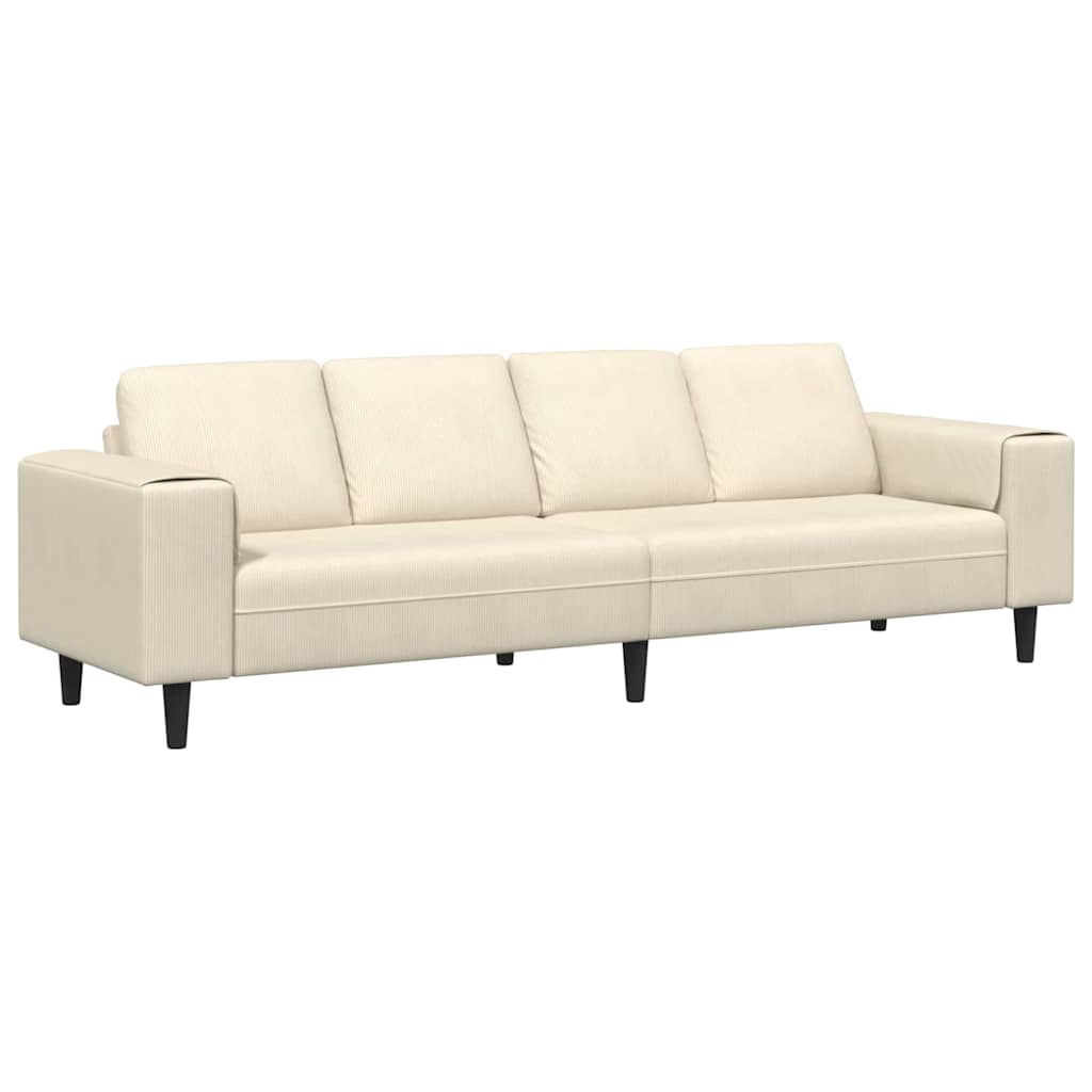 Sofa Krema 250 x 77 x 76 cm Kordura tekstil