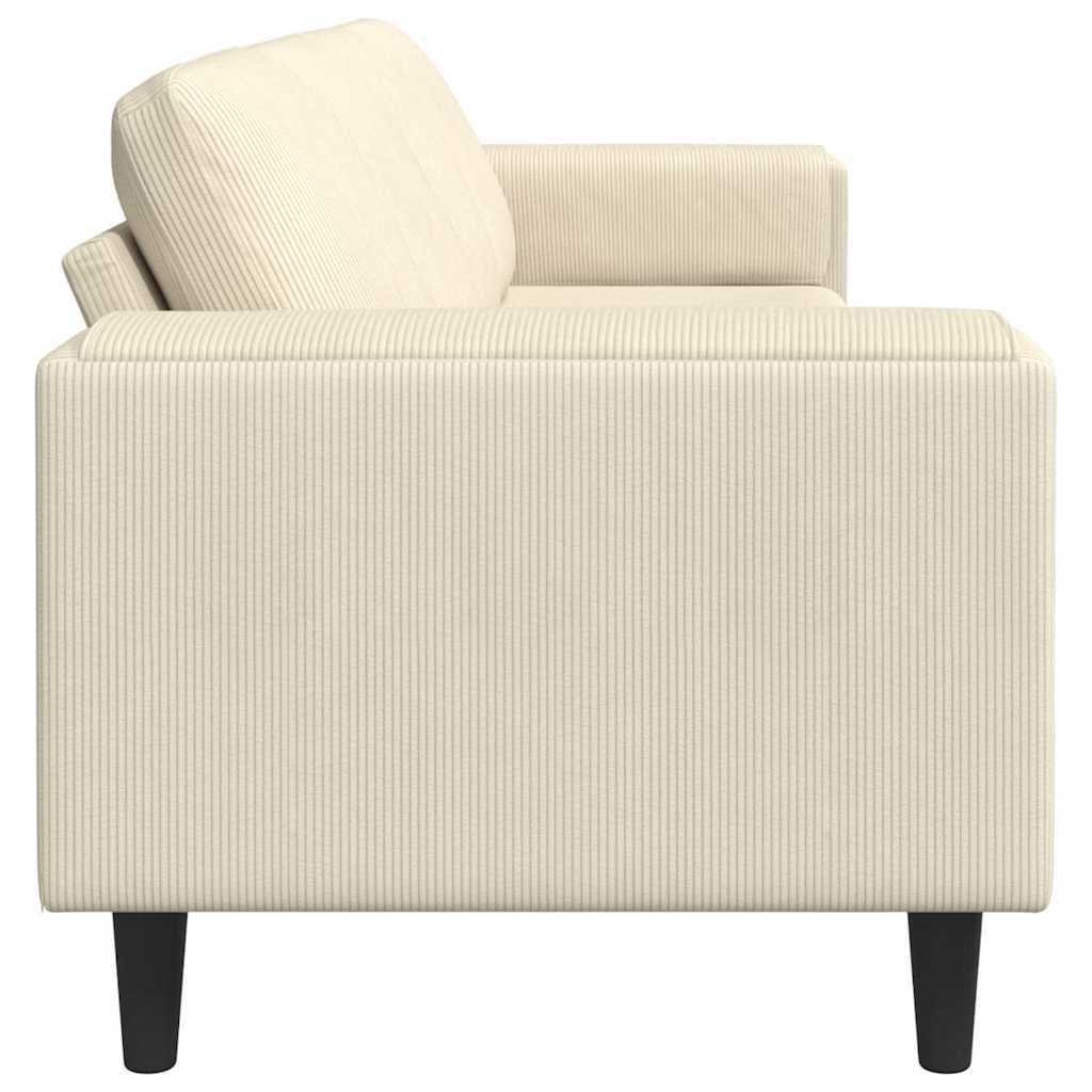 Sofa Krema 250 x 77 x 76 cm Kordura tekstil