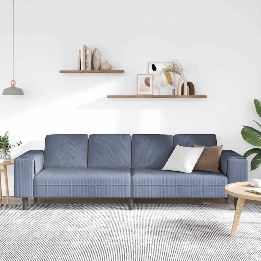Sofa Plava 250 x 77 x 76 cm Kordura tekstil