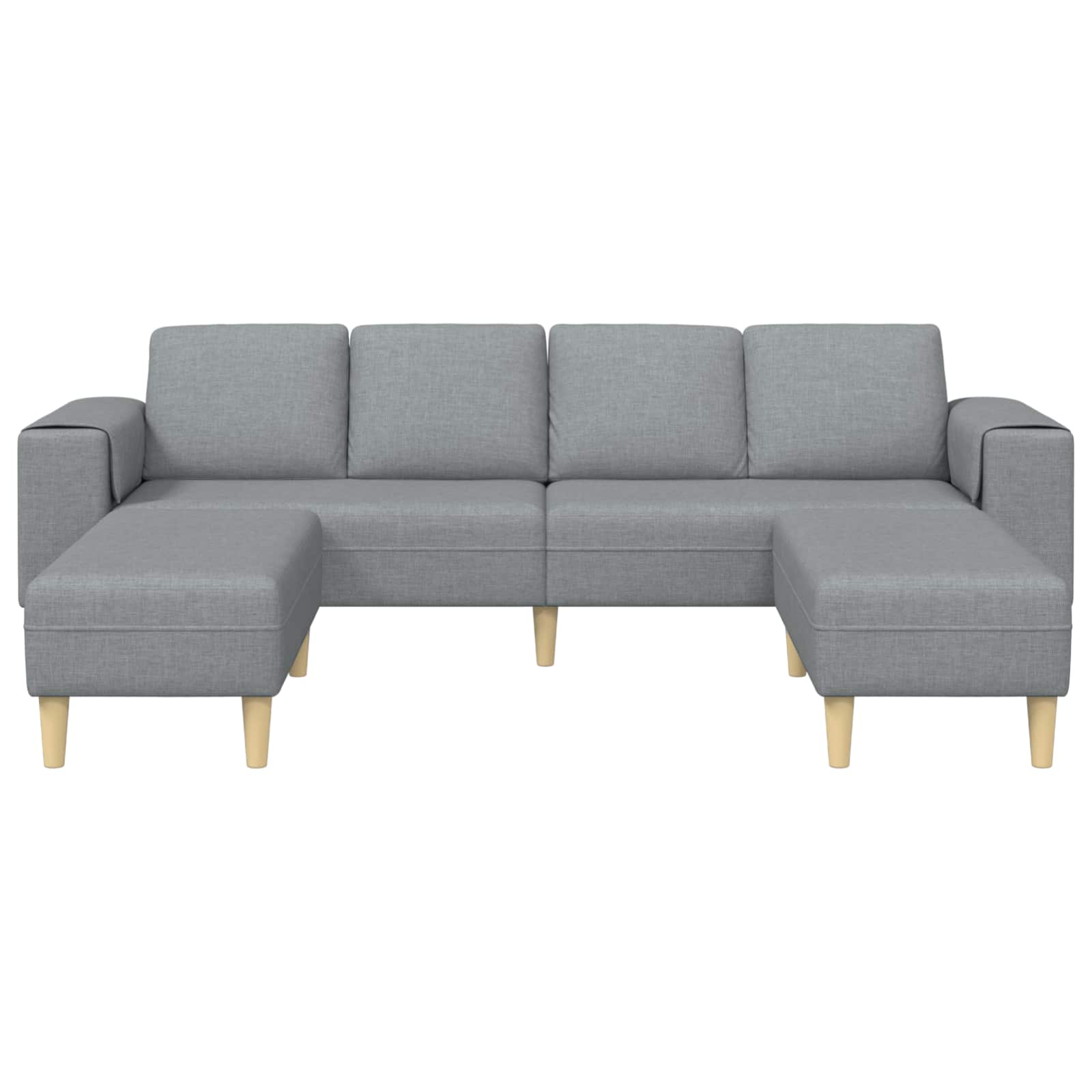 Kauč za dnevni boravak 3 pcs Svijetlo siva Poliester