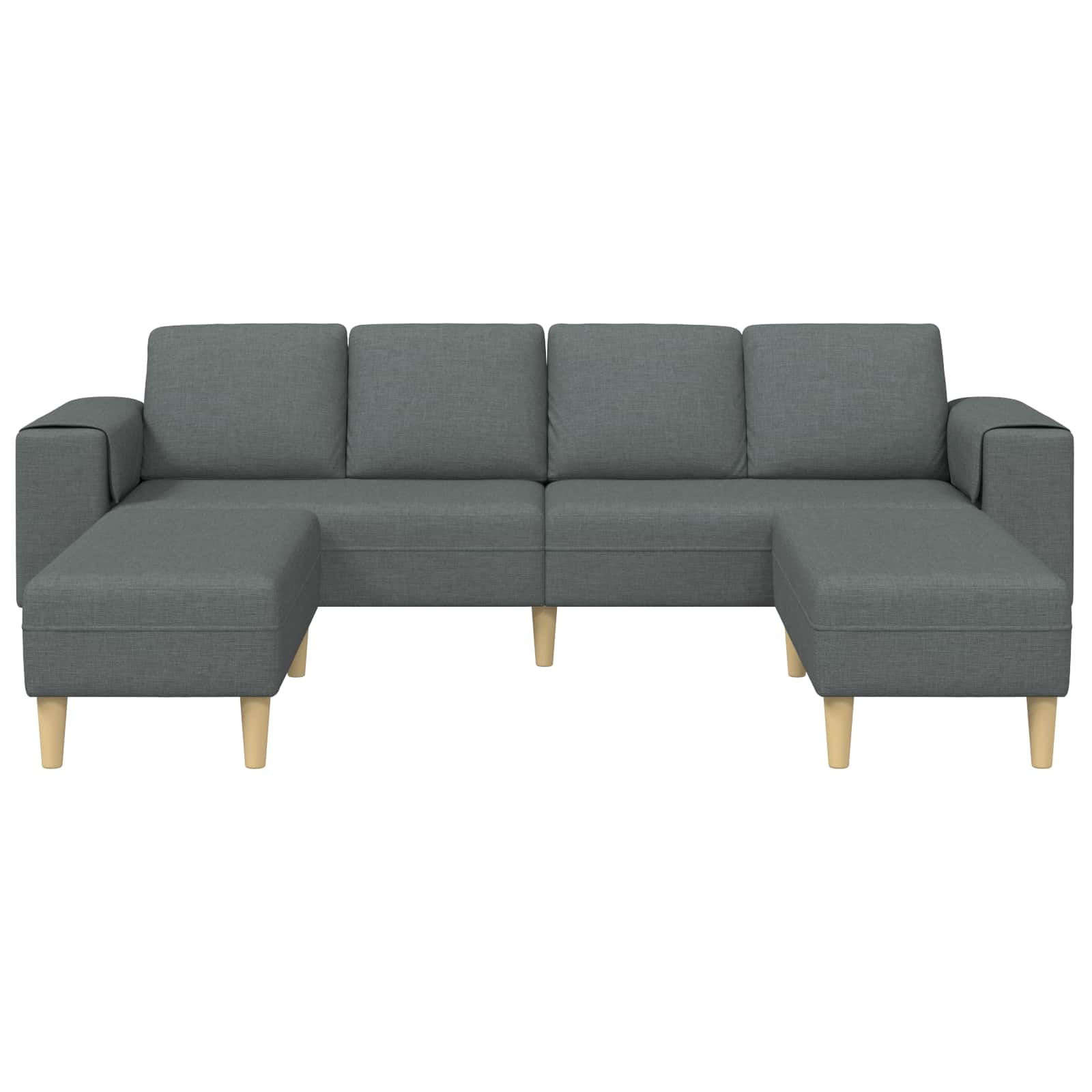 Kauč za dnevni boravak 3 pcs Tamno siva Poliester