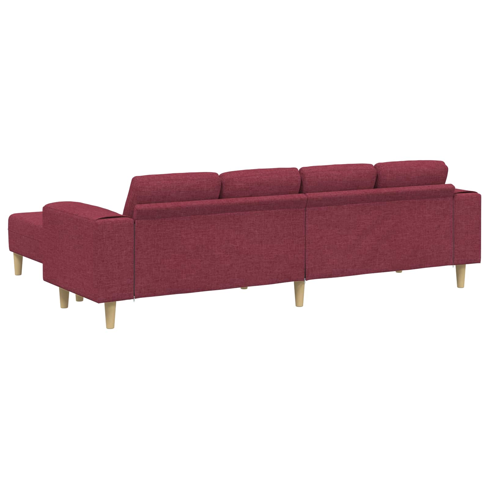 Kauč za dnevni boravak 3 pcs Vinska crvena 250 x 188 x 76 cm