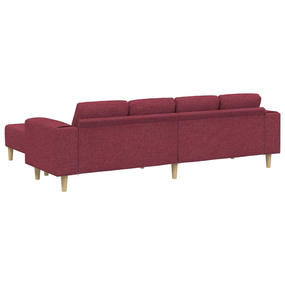 Kauč za dnevni boravak 3 pcs Vinska crvena 250 x 188 x 76 cm