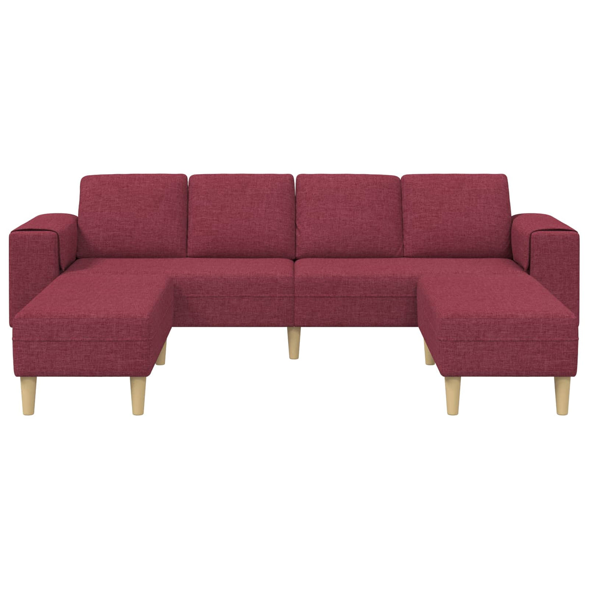 Kauč za dnevni boravak 3 pcs Vinska crvena 250 x 188 x 76 cm