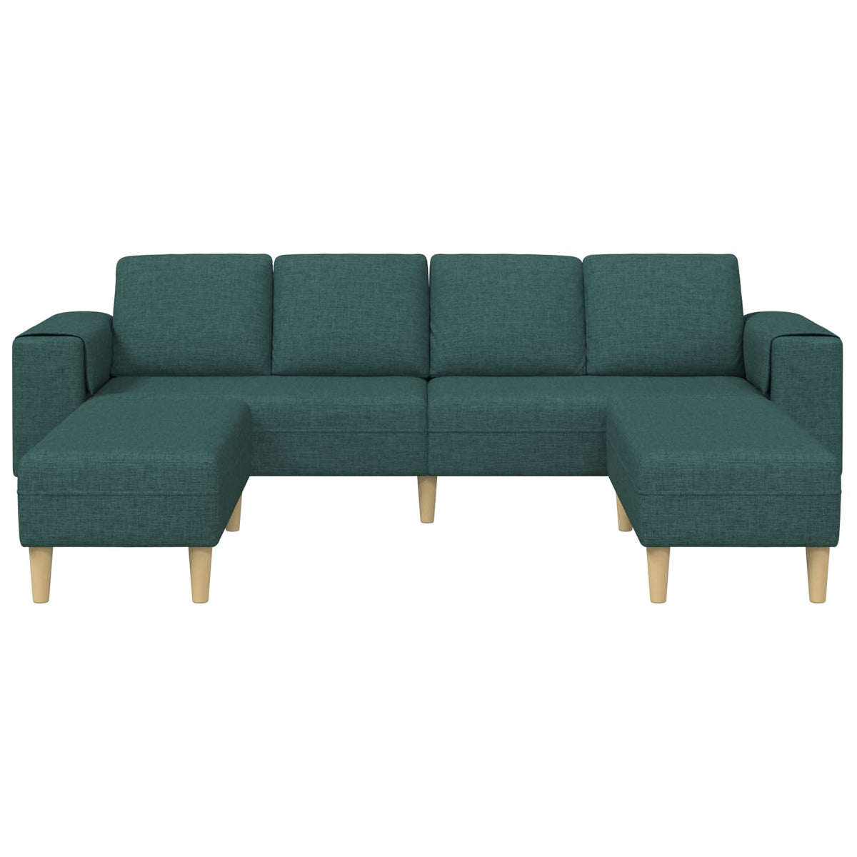 Kauč za dnevni boravak 3 pcs Tamnozelena Poliester