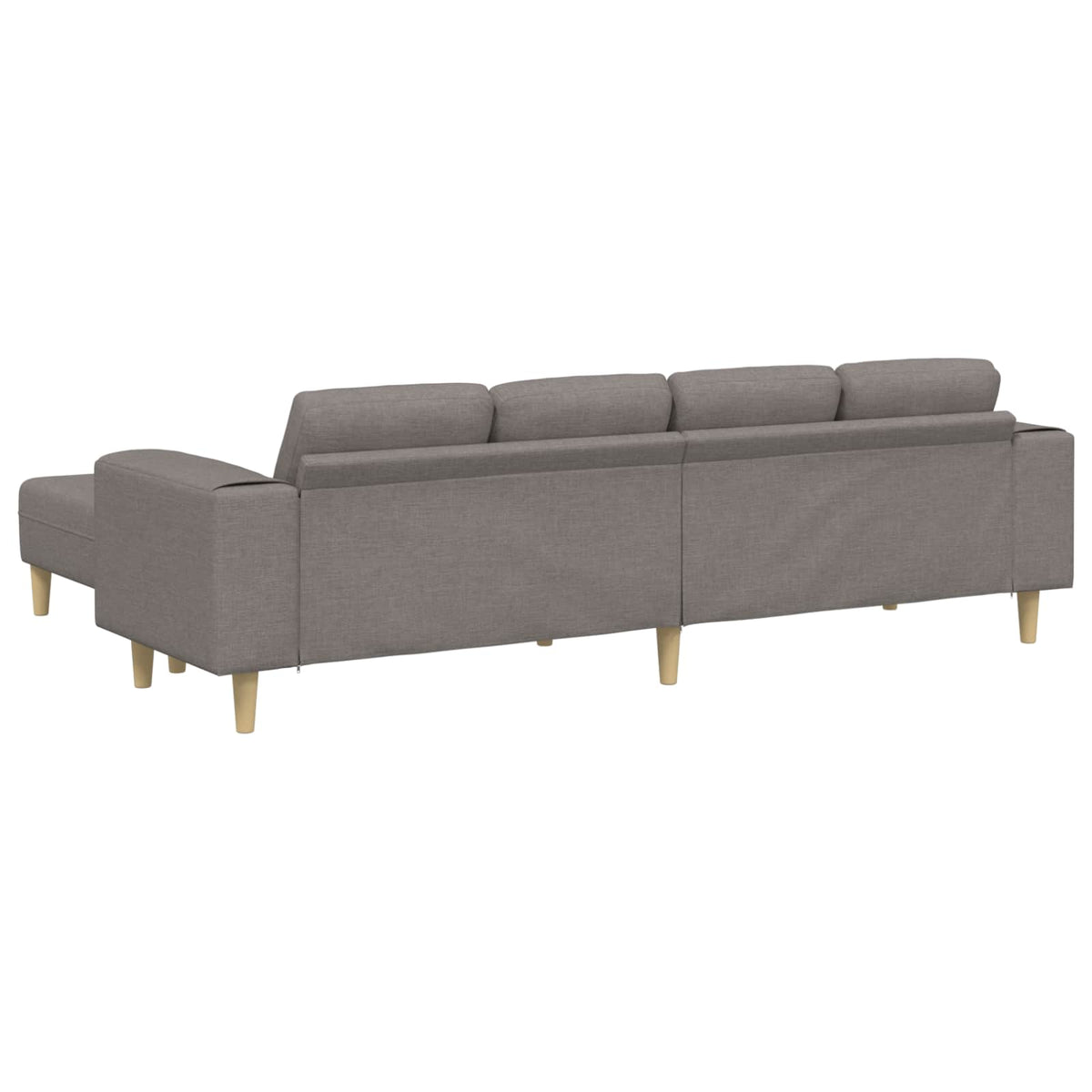 Kauč za dnevni boravak 3 pcs Sivo-smeđa Poliester