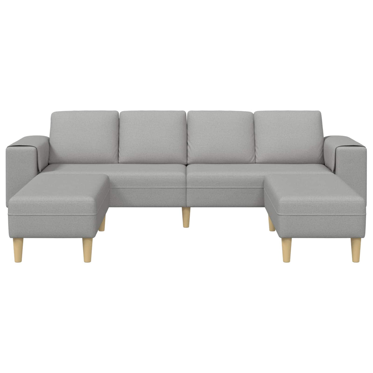 Kauč za dnevni boravak 3 pcs Oblačnosiva 250 x 188 x 76 cm