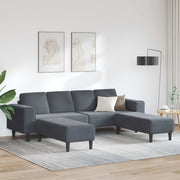Kauč za dnevni boravak 3 pcs Tamno siva 250 x 188 x 76 cm