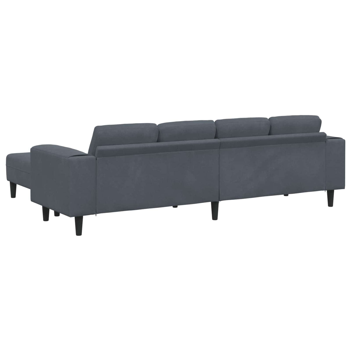Kauč za dnevni boravak 3 pcs Tamno siva 250 x 188 x 76 cm