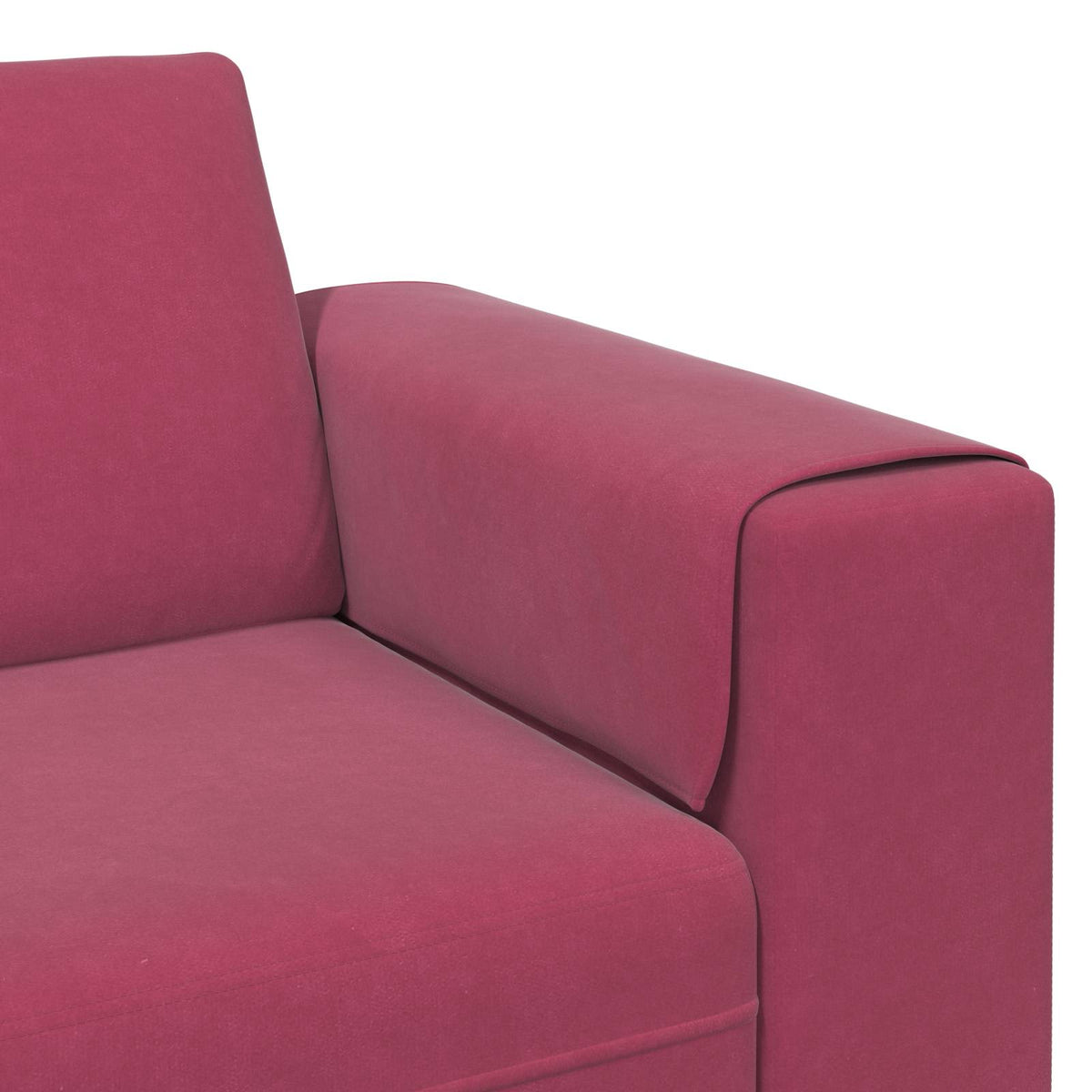 Kauč za dnevni boravak 3 pcs Vinska crvena 250 x 188 x 76 cm