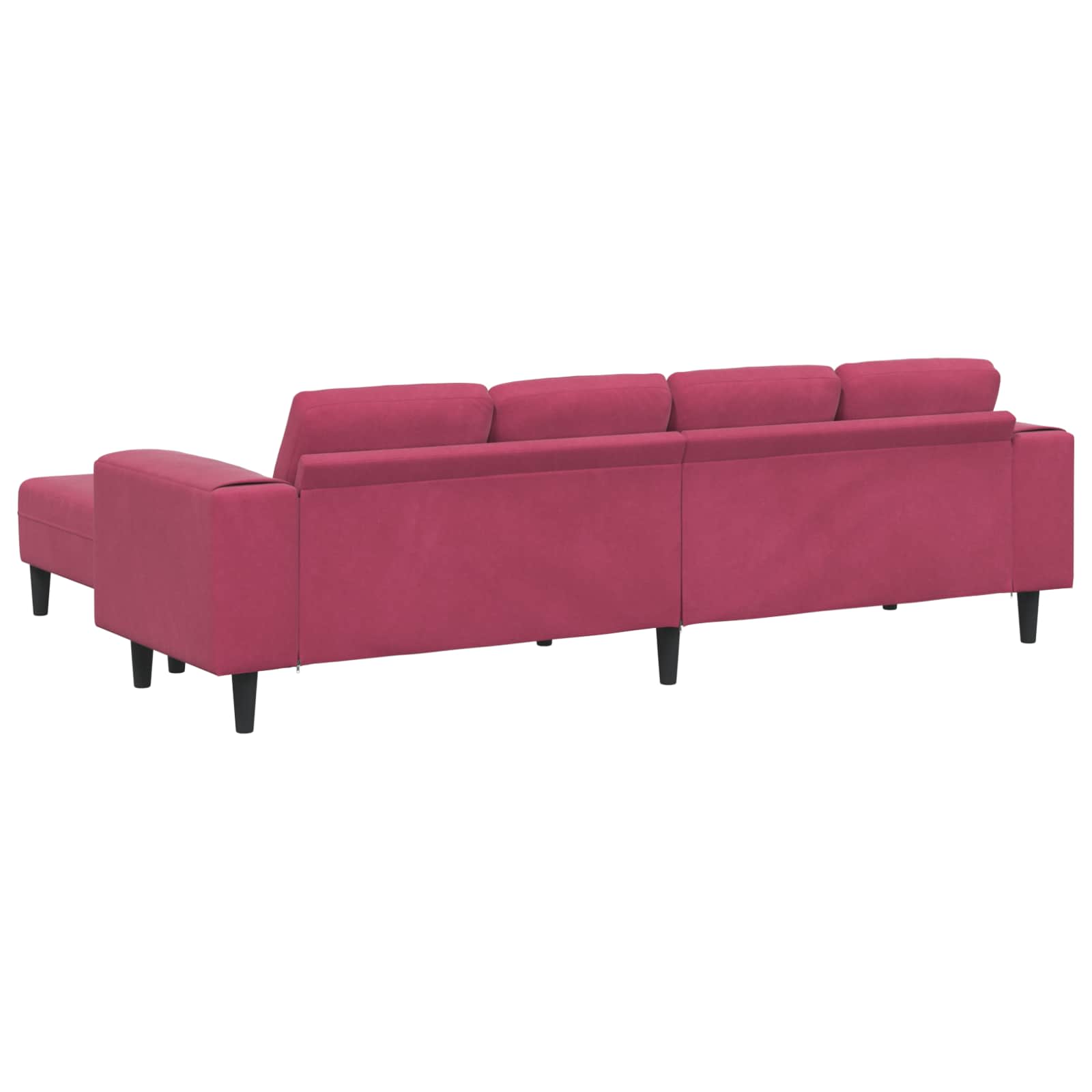 Kauč za dnevni boravak 3 pcs Vinska crvena 250 x 188 x 76 cm
