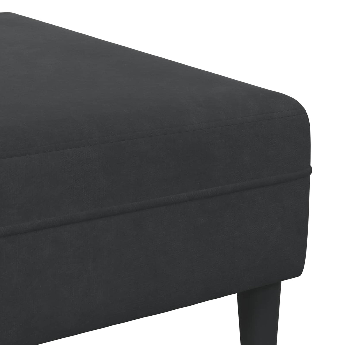 Kauč za dnevni boravak 3 pcs Crna 250 x 188 x 76 cm
