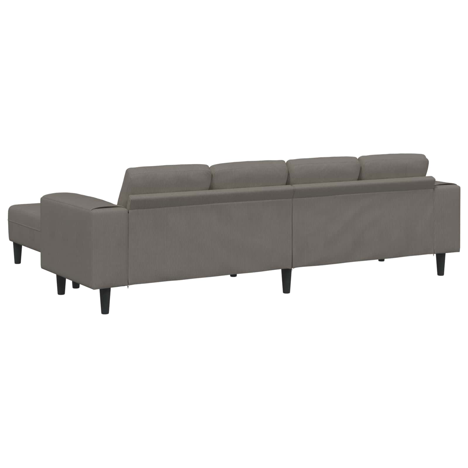 Sofa Svijetlo siva 250 x 188 x 76 cm Kordura tekstil