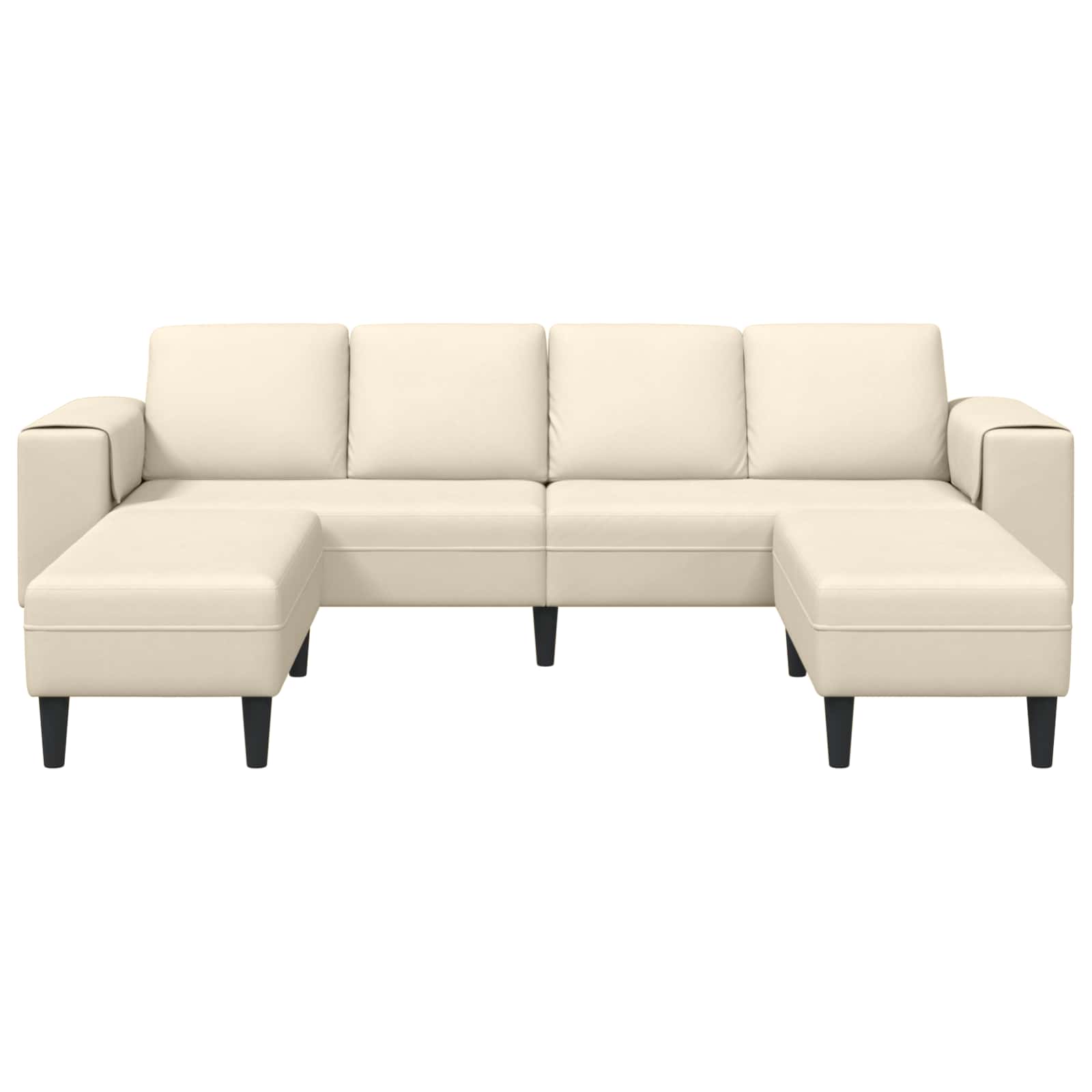 Sofa Krema 250 x 188 x 76 cm Kordura tekstil