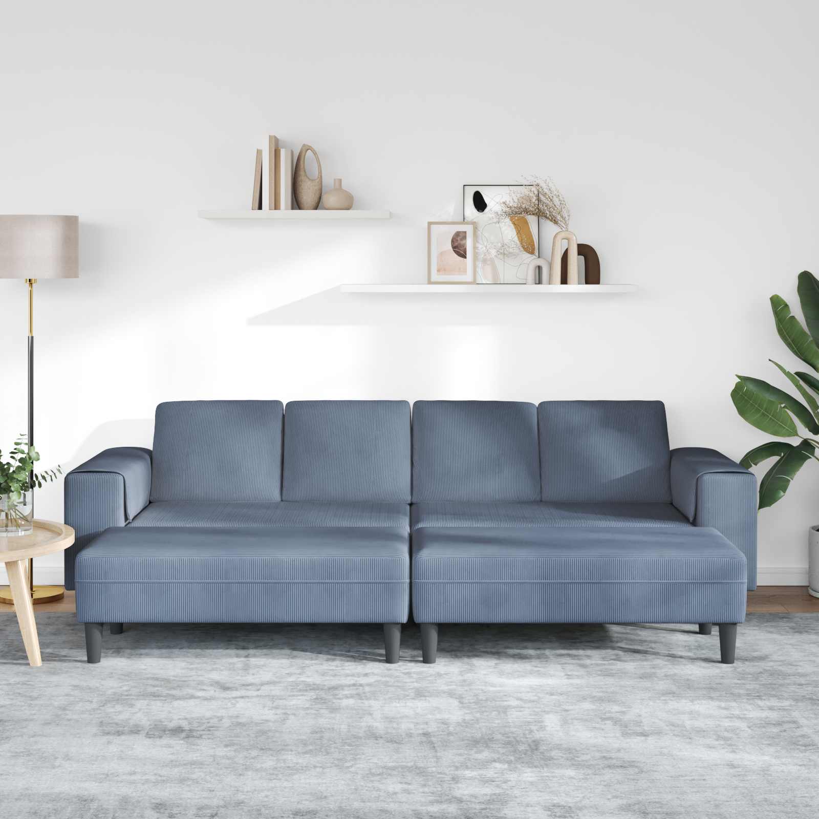 Sofa Plava 250 x 188 x 76 cm Kordura tekstil