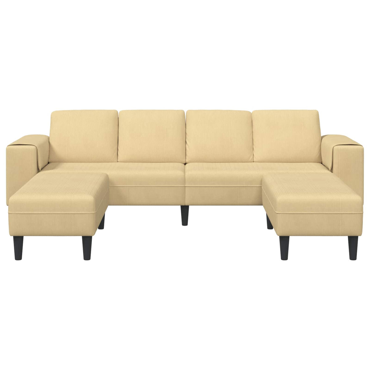 Sofa Siva zelena 250 x 188 x 76 cm Kordura tekstil