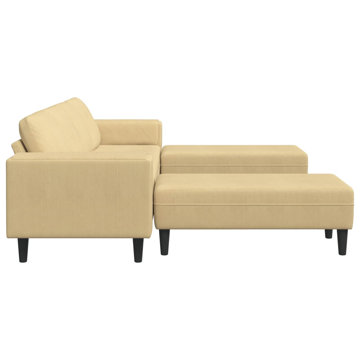 Sofa Siva zelena 250 x 188 x 76 cm Kordura tekstil