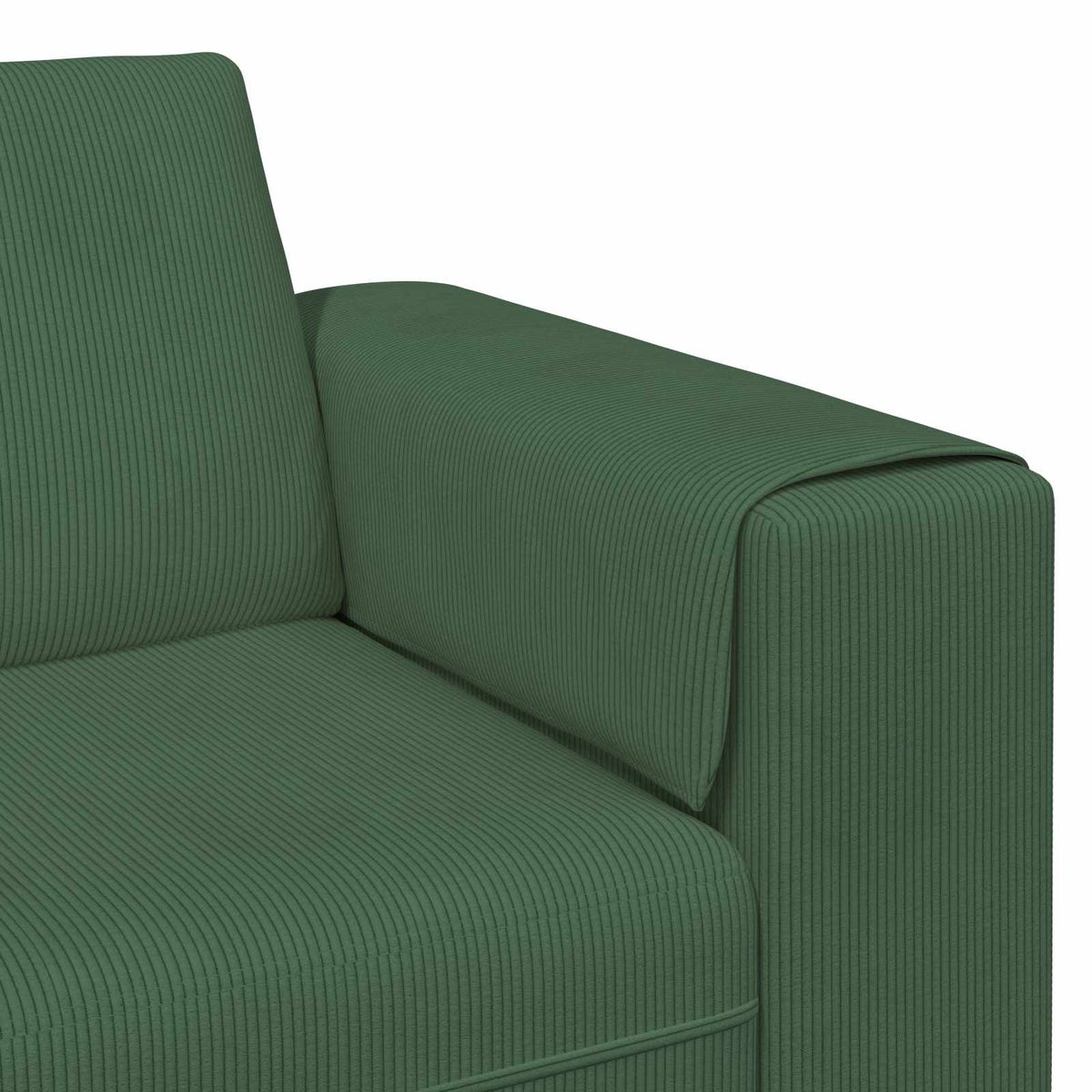 Sofa Tamnozelena 250 x 188 x 76 cm Kordura tekstil