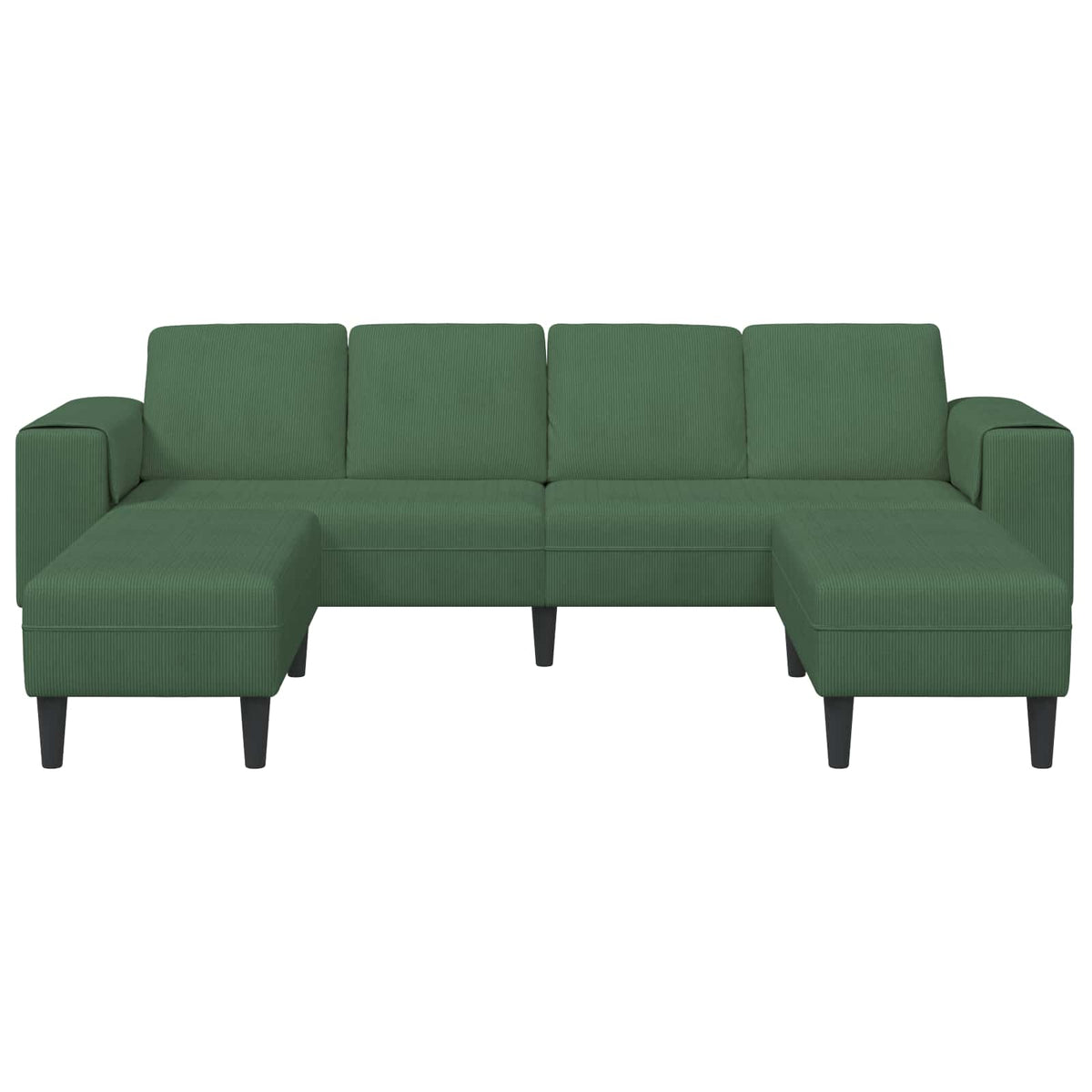 Sofa Tamnozelena 250 x 188 x 76 cm Kordura tekstil