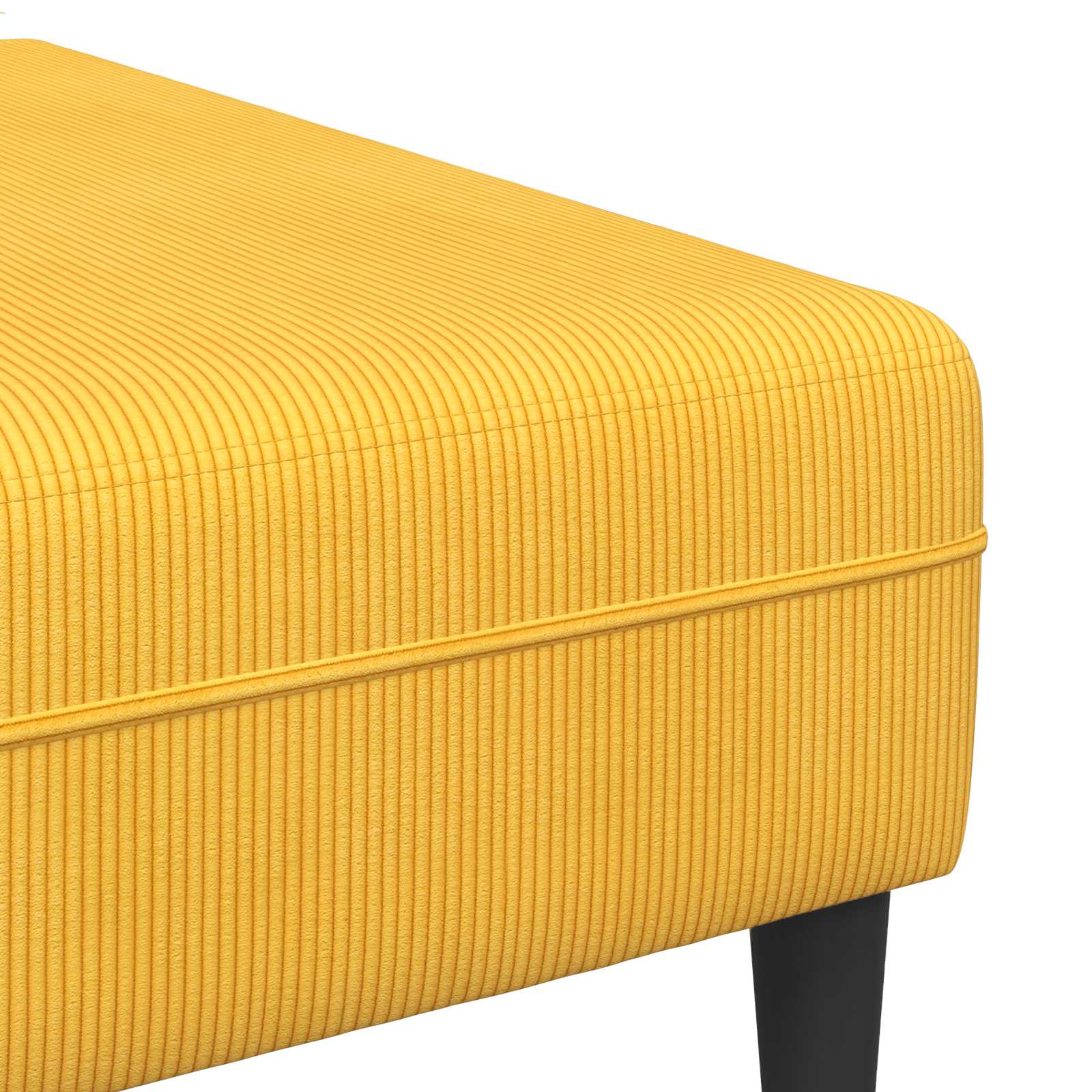Sofa Svijetlo žuta 250 x 188 x 76 cm Kordura tekstil